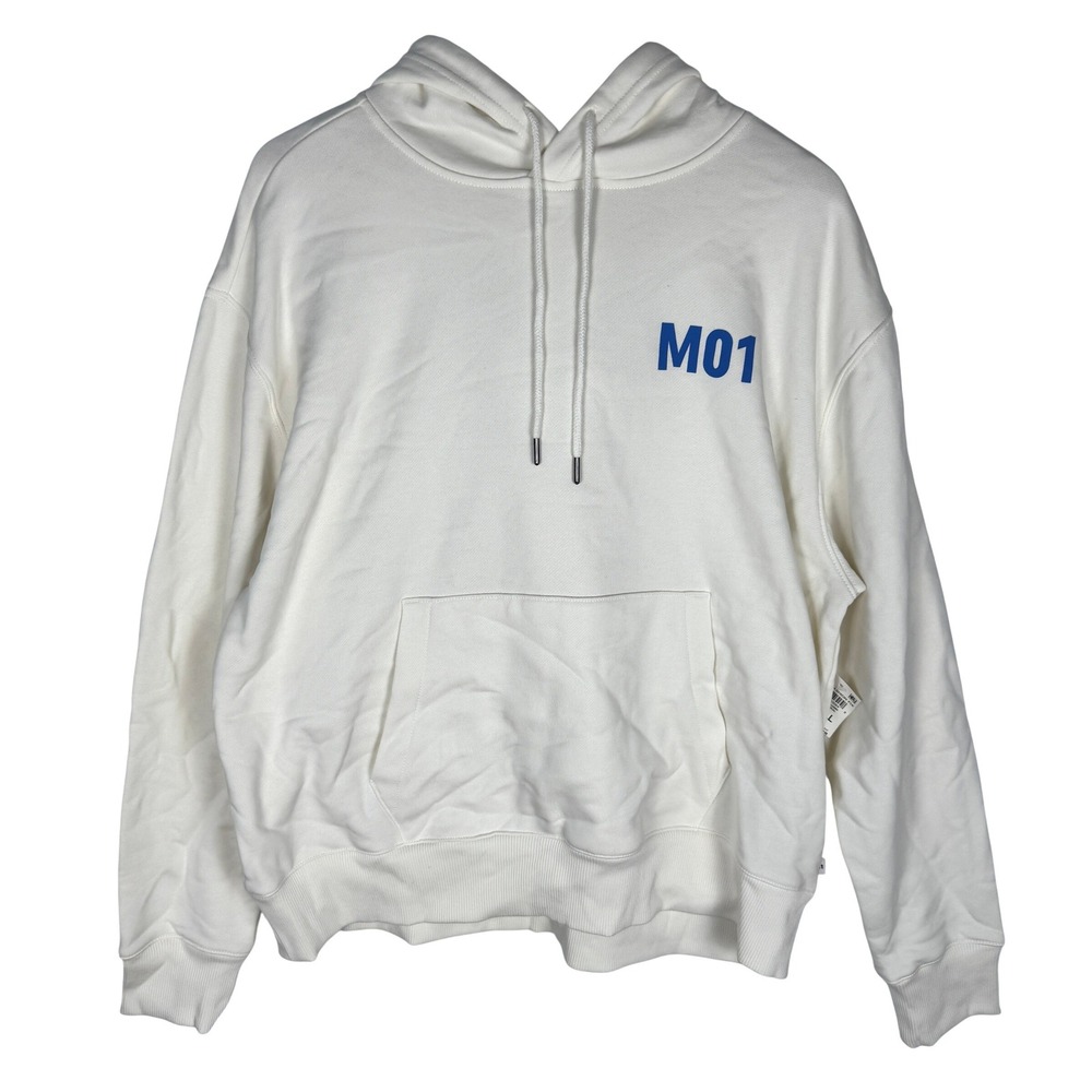 Mode of One Mens Oversized M01 Hoodie Neo Natural White 100194420MN Small NEW